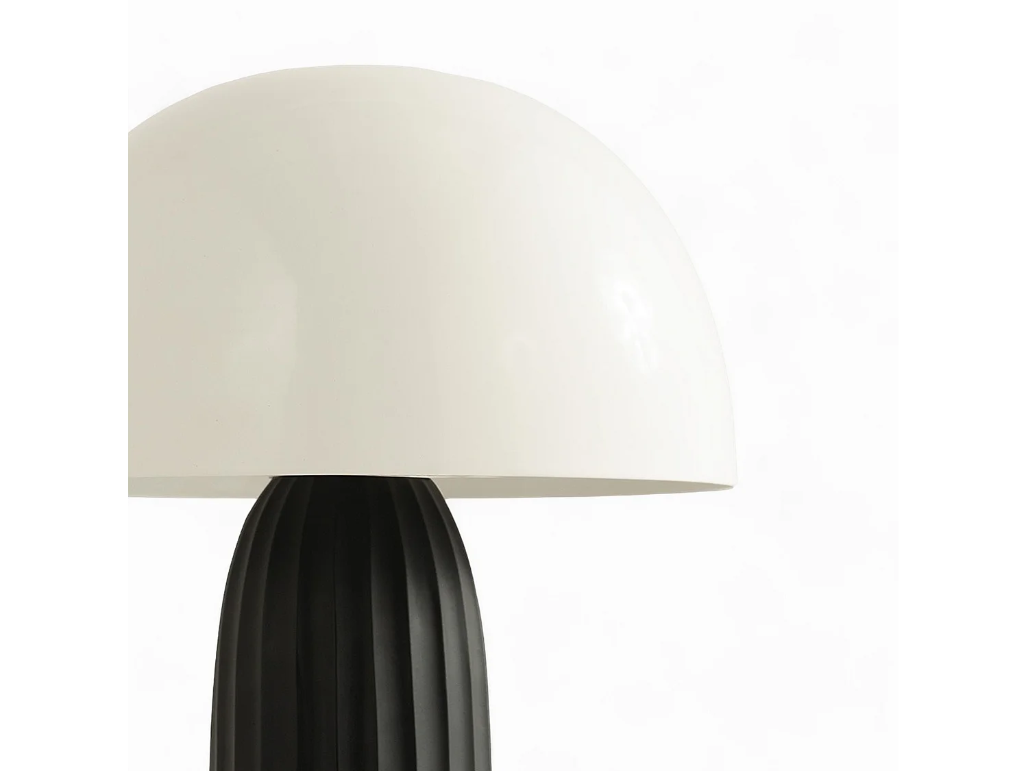 Lampe en métal blanche et noire - Joy