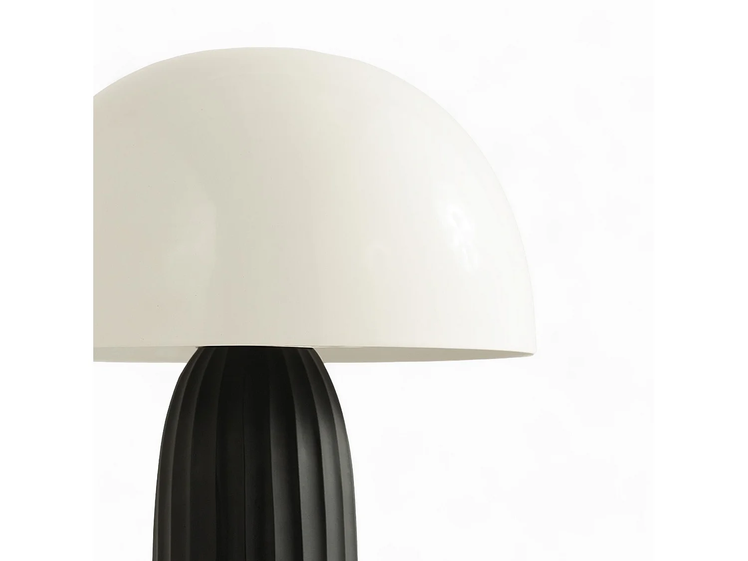 Lampe en métal blanche et noire - Joy