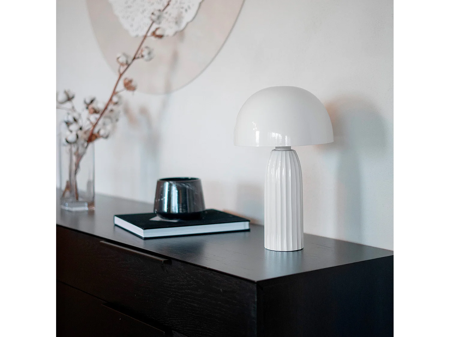 Lampe en métal blanc - Joy