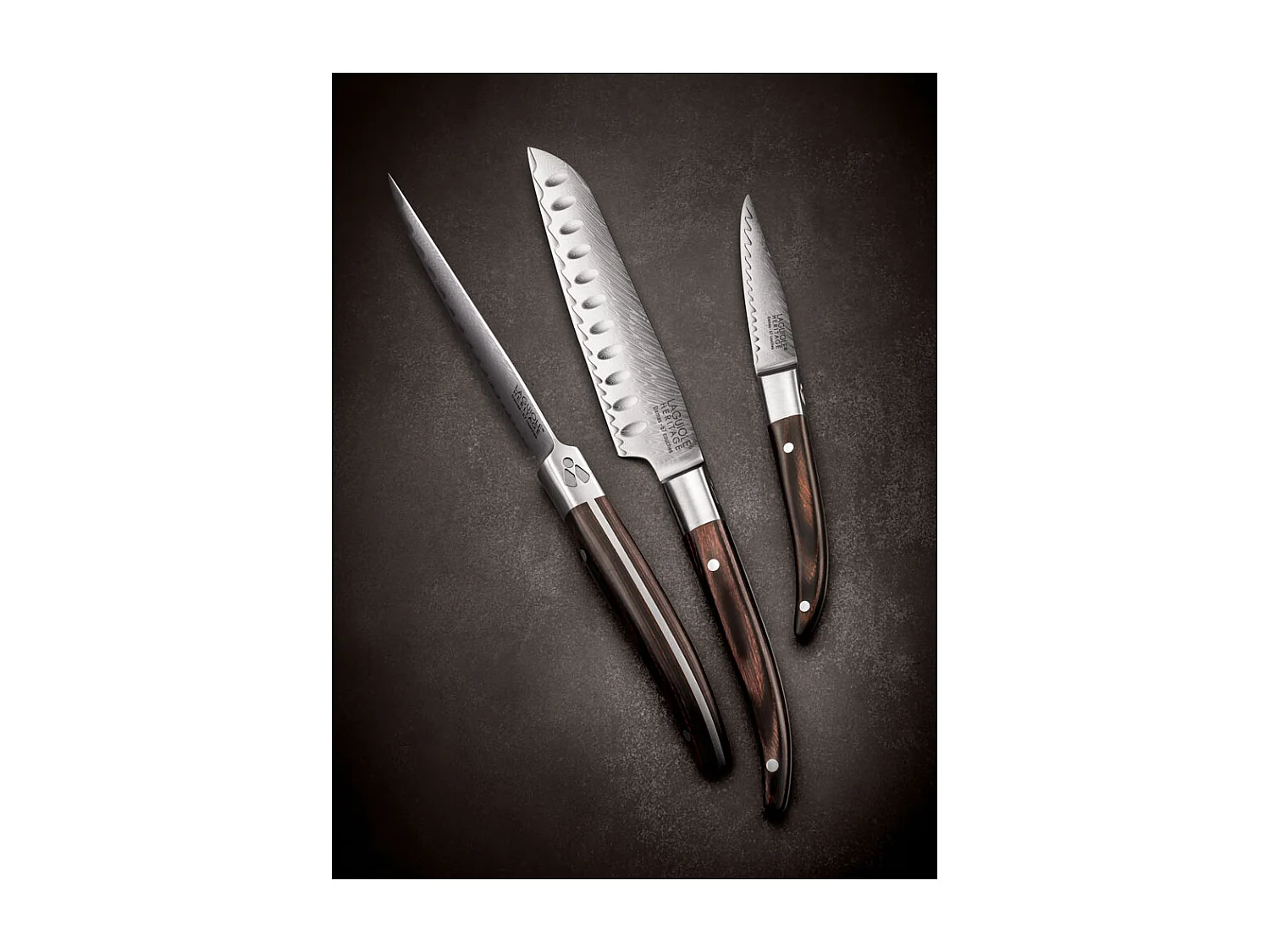 Couteau santoku laguiole expression damas 18 cm