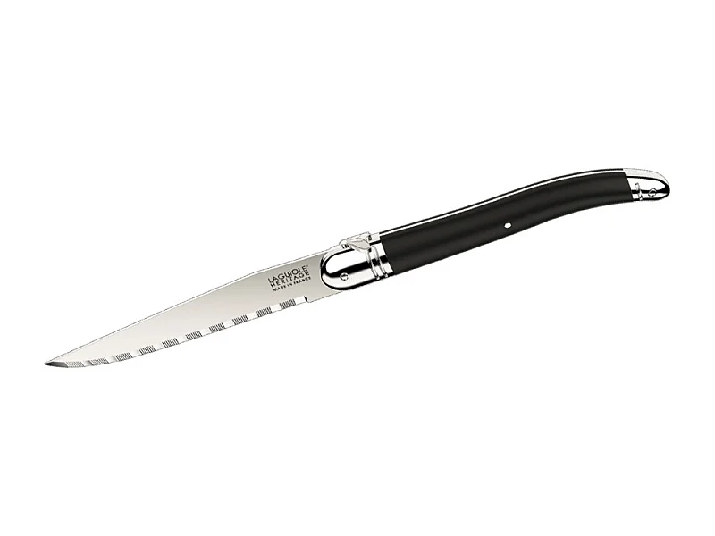 Coffret de 6 couteaux laguiole France graphite noir