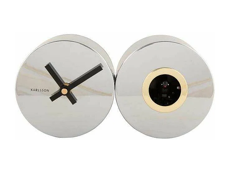 Horloge à poser en métal Duo Cuckoo