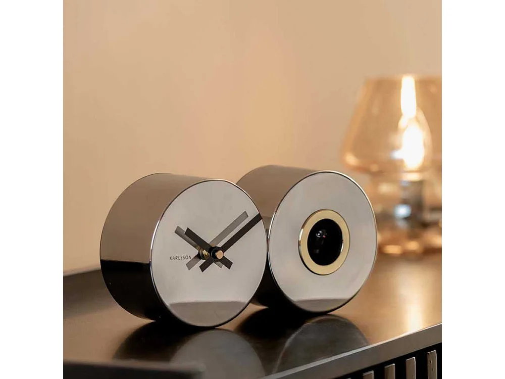 Horloge à poser en métal Duo Cuckoo