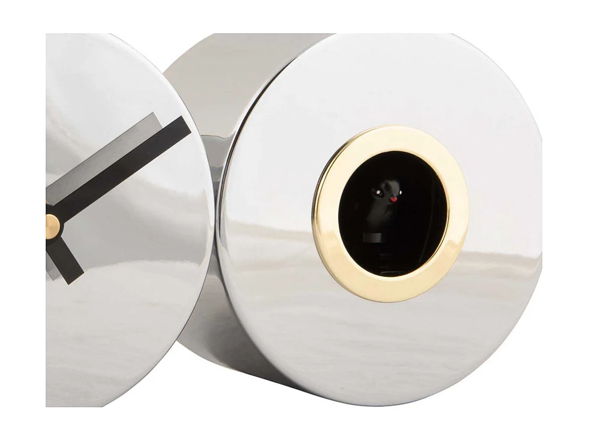 Horloge à poser en métal Duo Cuckoo