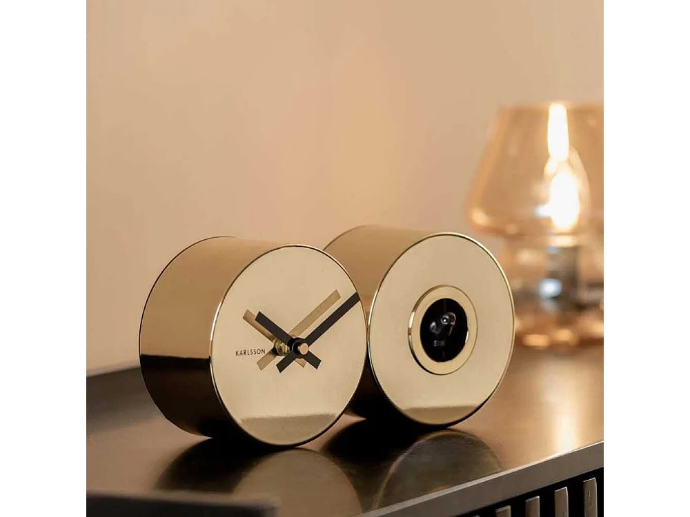 Horloge à poser en métal Duo Cuckoo