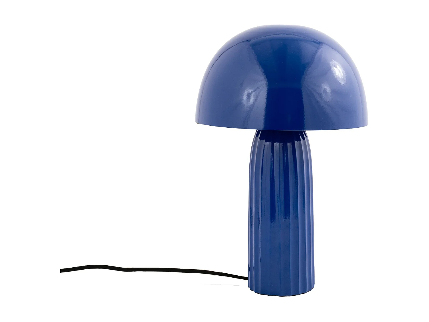 Lampada da tavolo in metallo blu scuro - Joy