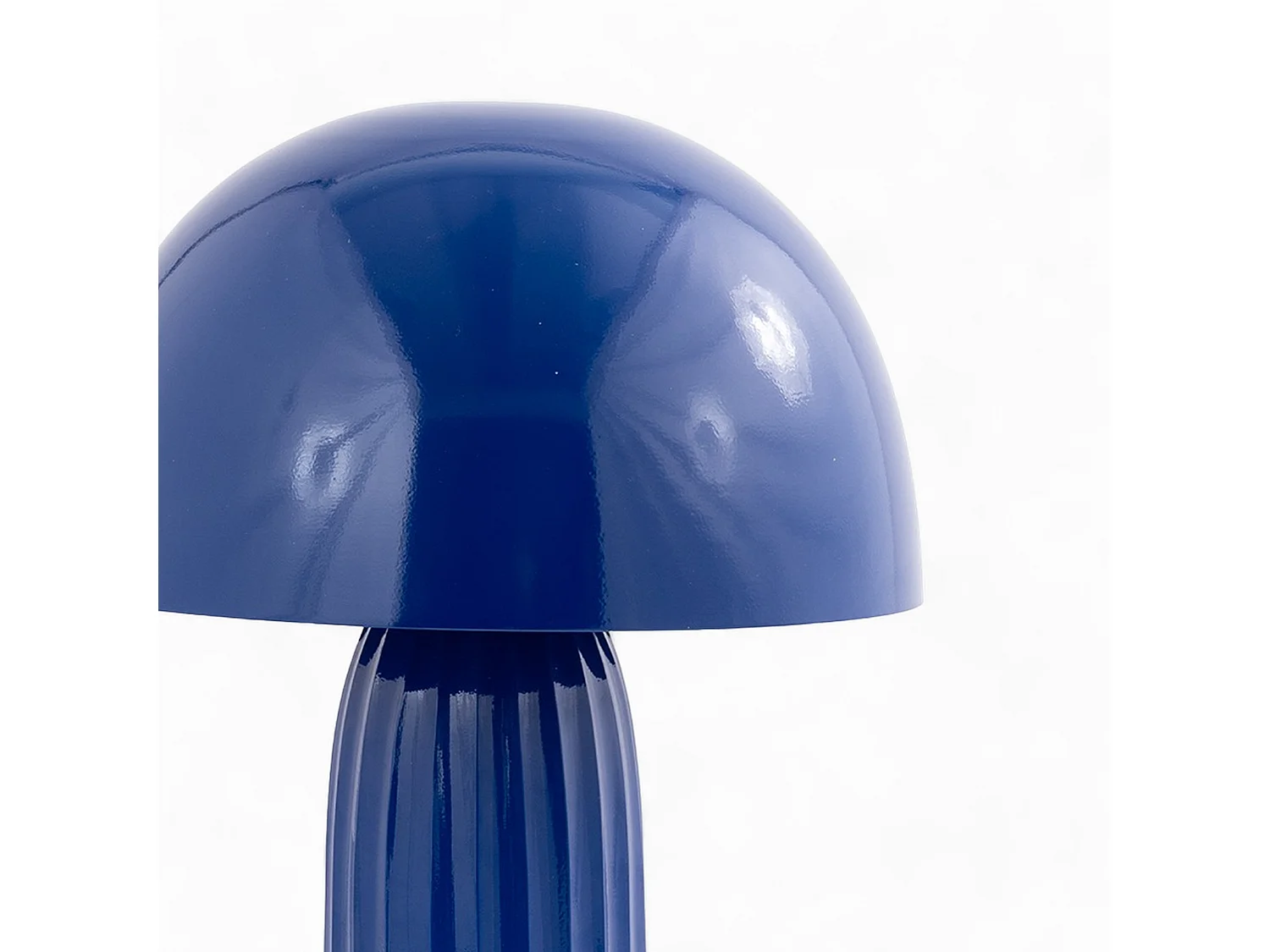 Lampada da tavolo in metallo blu scuro - Joy