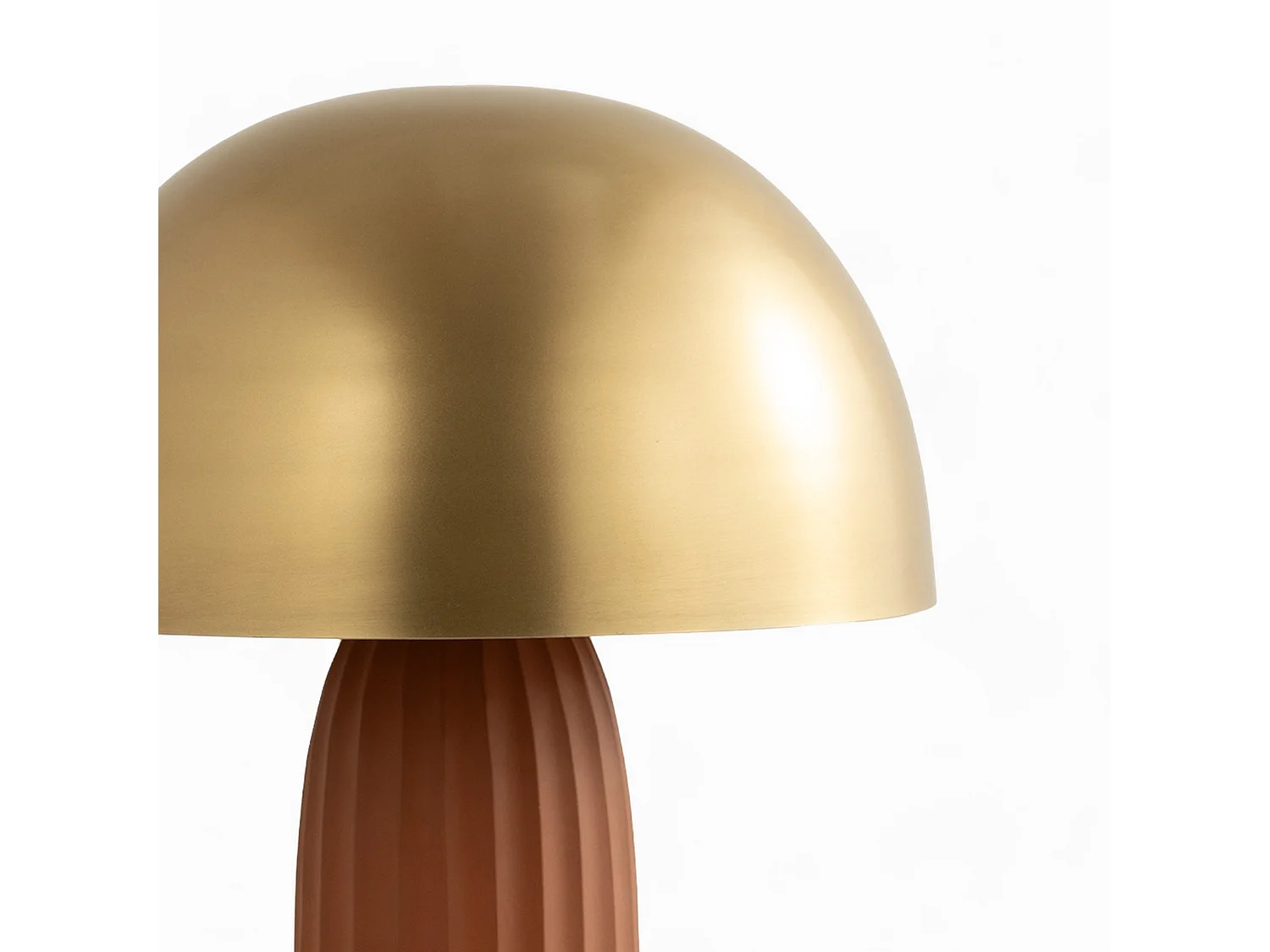 Lampe en métal terracotta et doré - Joy