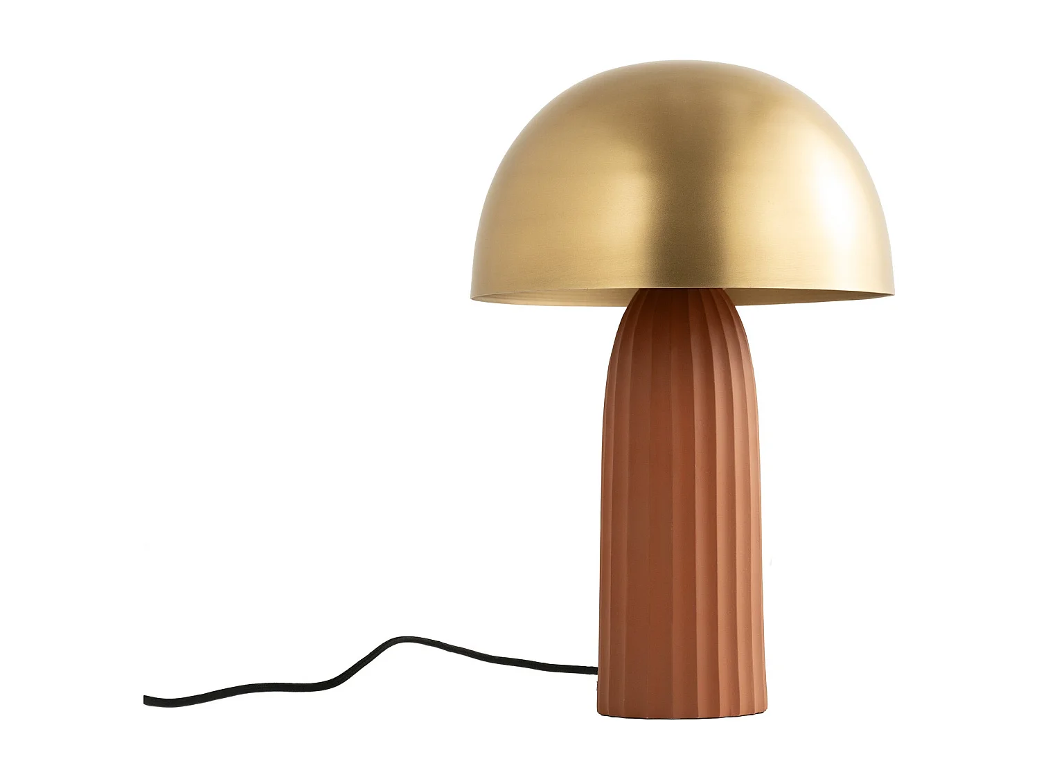 Lampe en métal terracotta et doré - Joy