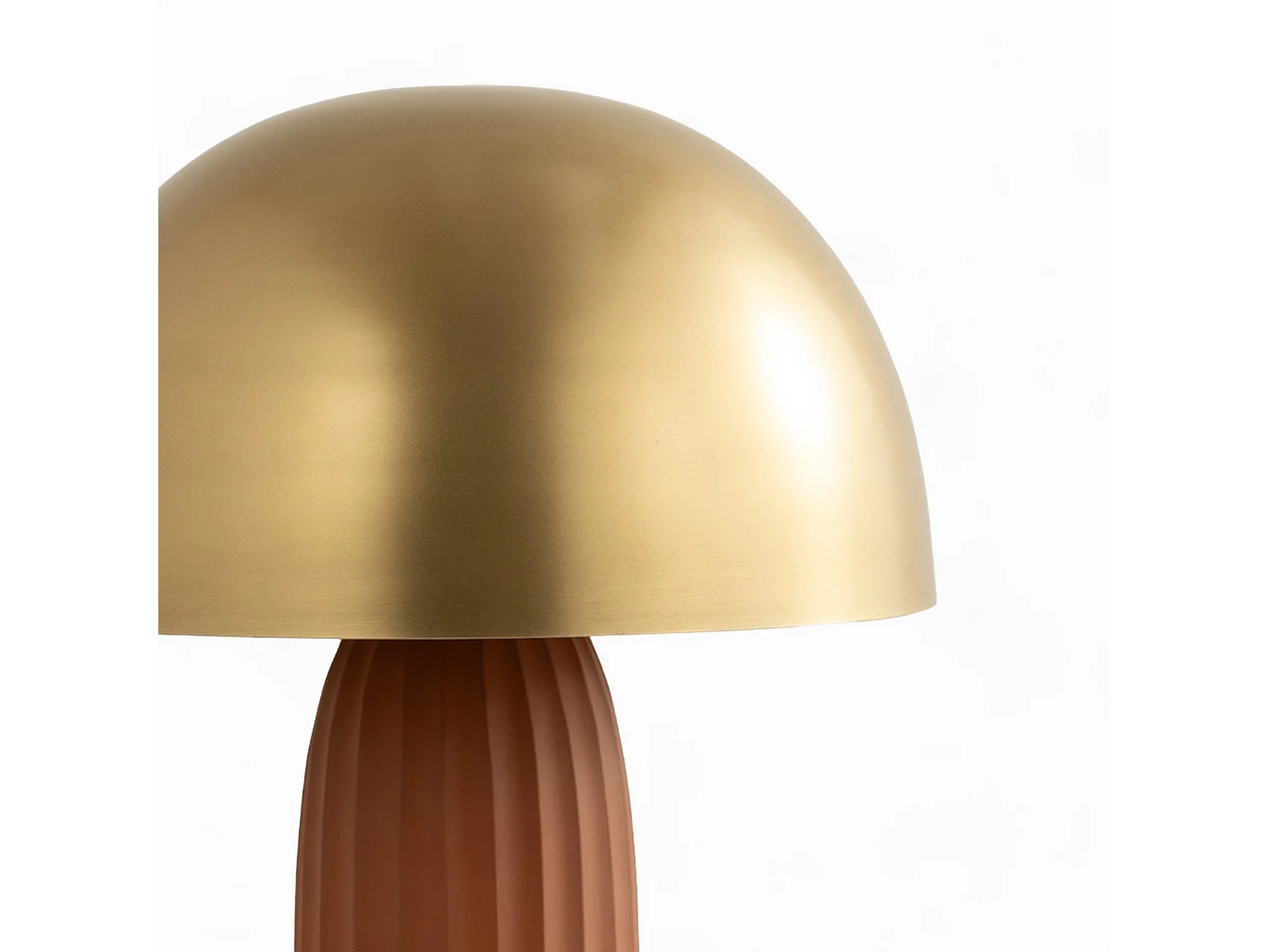 Lampe en métal terracotta et doré - Joy