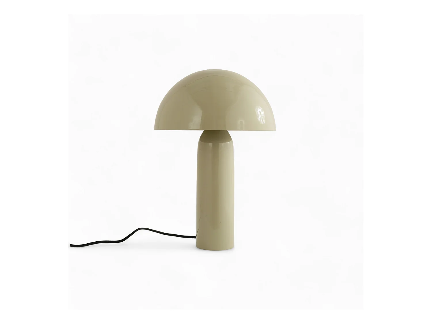 Lampe en métal gris argile - Enaïs
