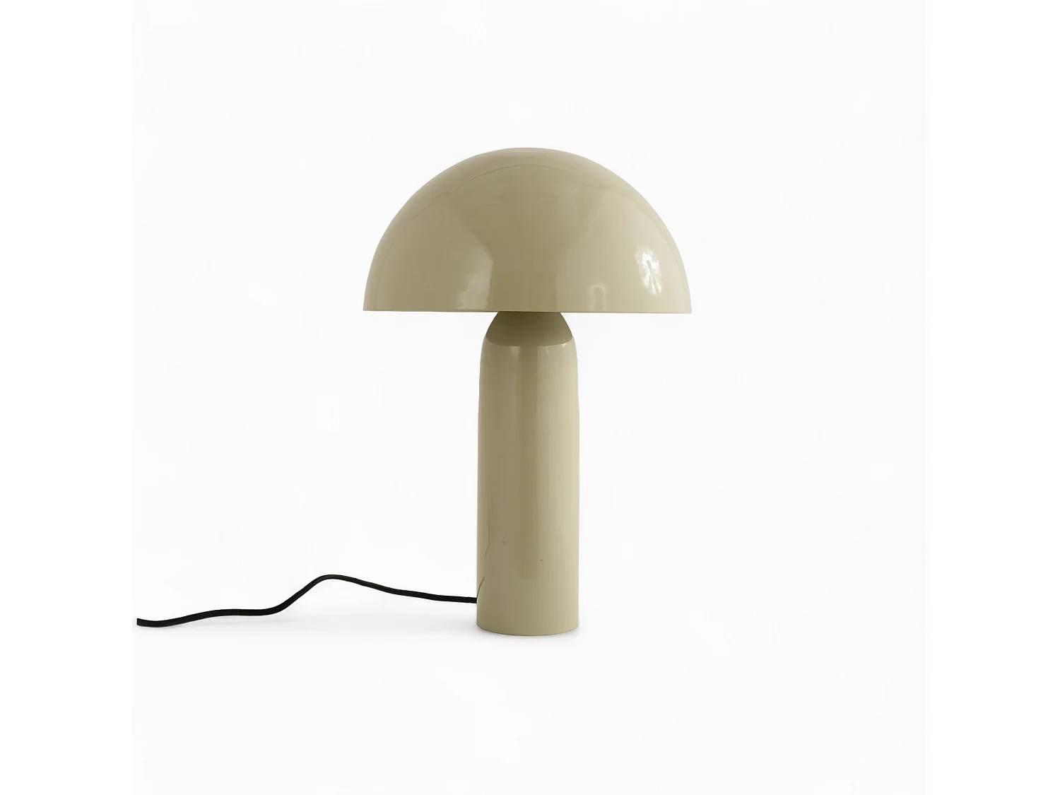 Lampe en métal gris argile - Enaïs