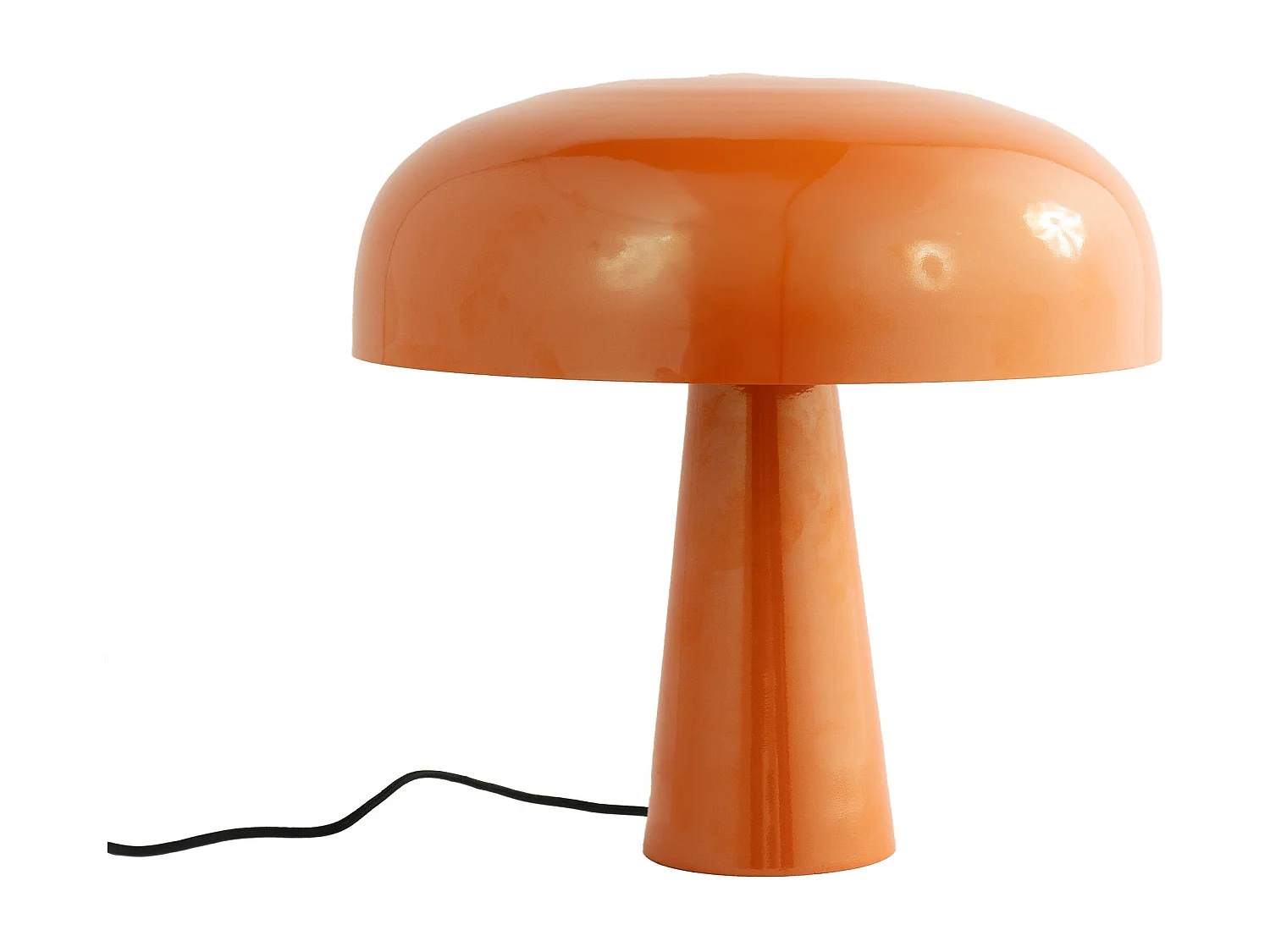 Lampe à poser en métal orange finition brillante - Livia