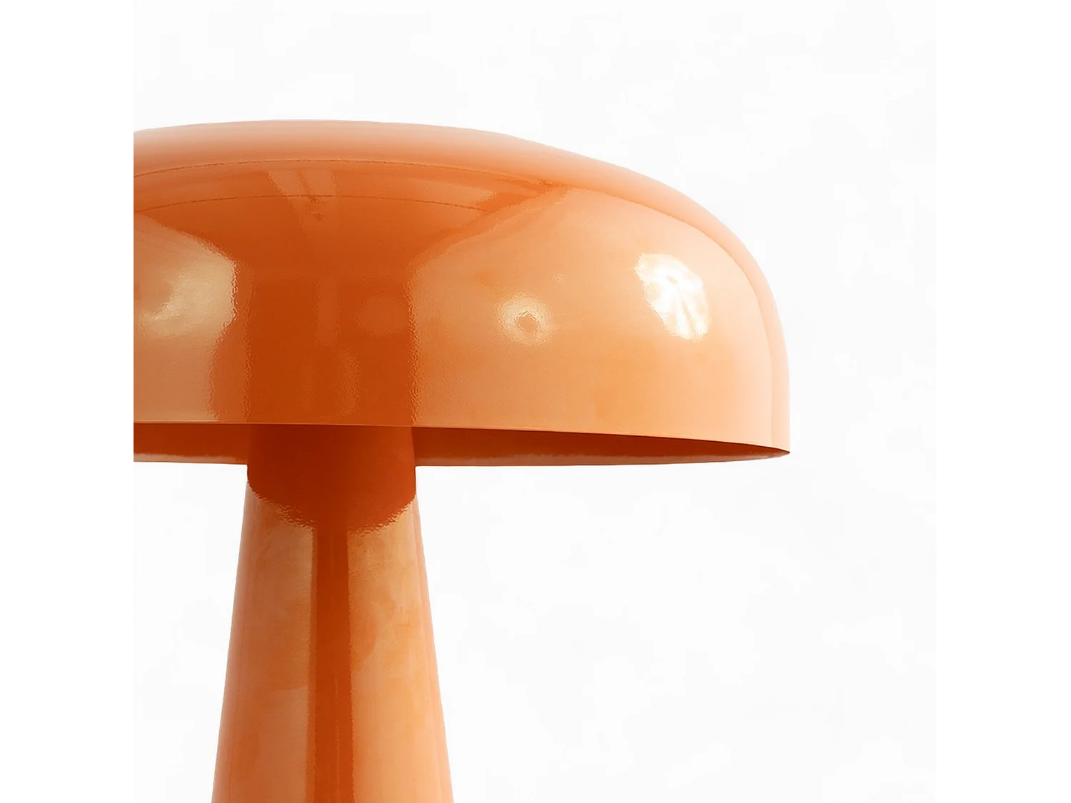 Lampe à poser en métal orange finition brillante - Livia