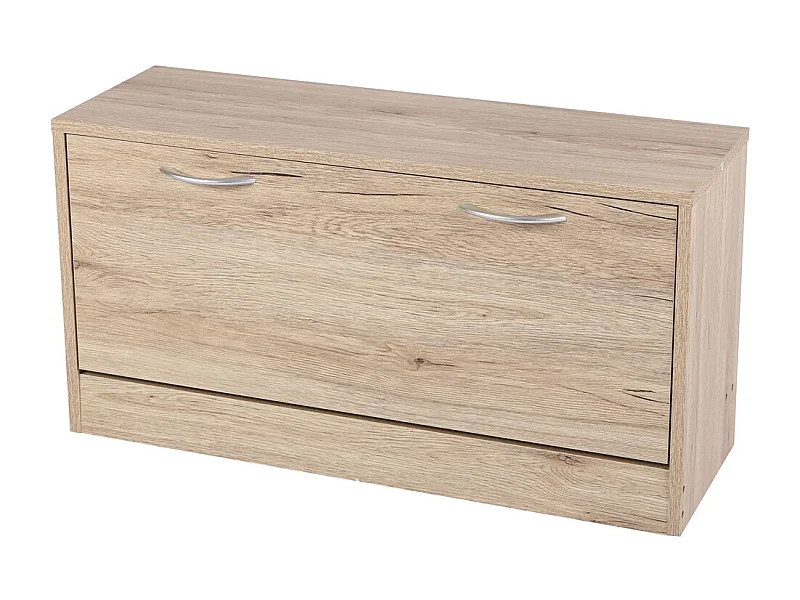 Mobile per scarpe 1 anta – 80x27xH42 cm, colore rovere sonoma – Collezione SONORIA