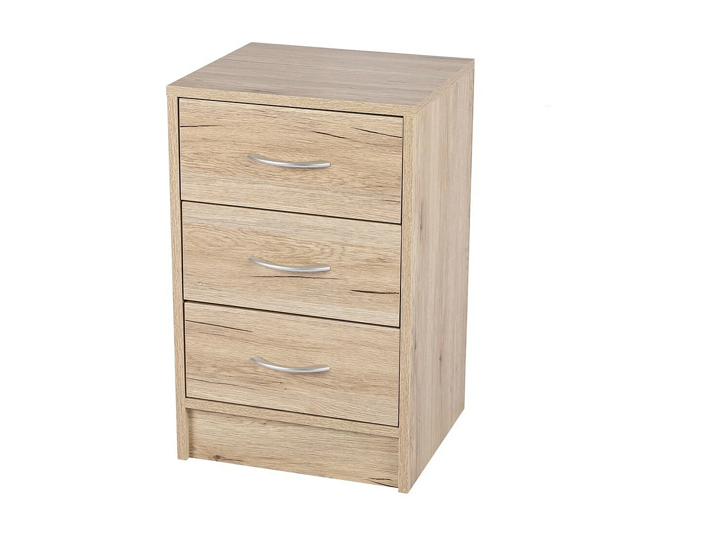 Schoenenkast met 3 lades - 38x34x60 cm, sonoma eiken kleur - Collectie SONORIA