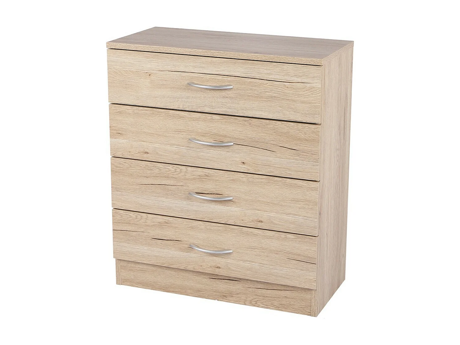 Schoenenkast 4 lades - 60x30x70 cm, kleur Sonoma eik - Collectie SONORIA