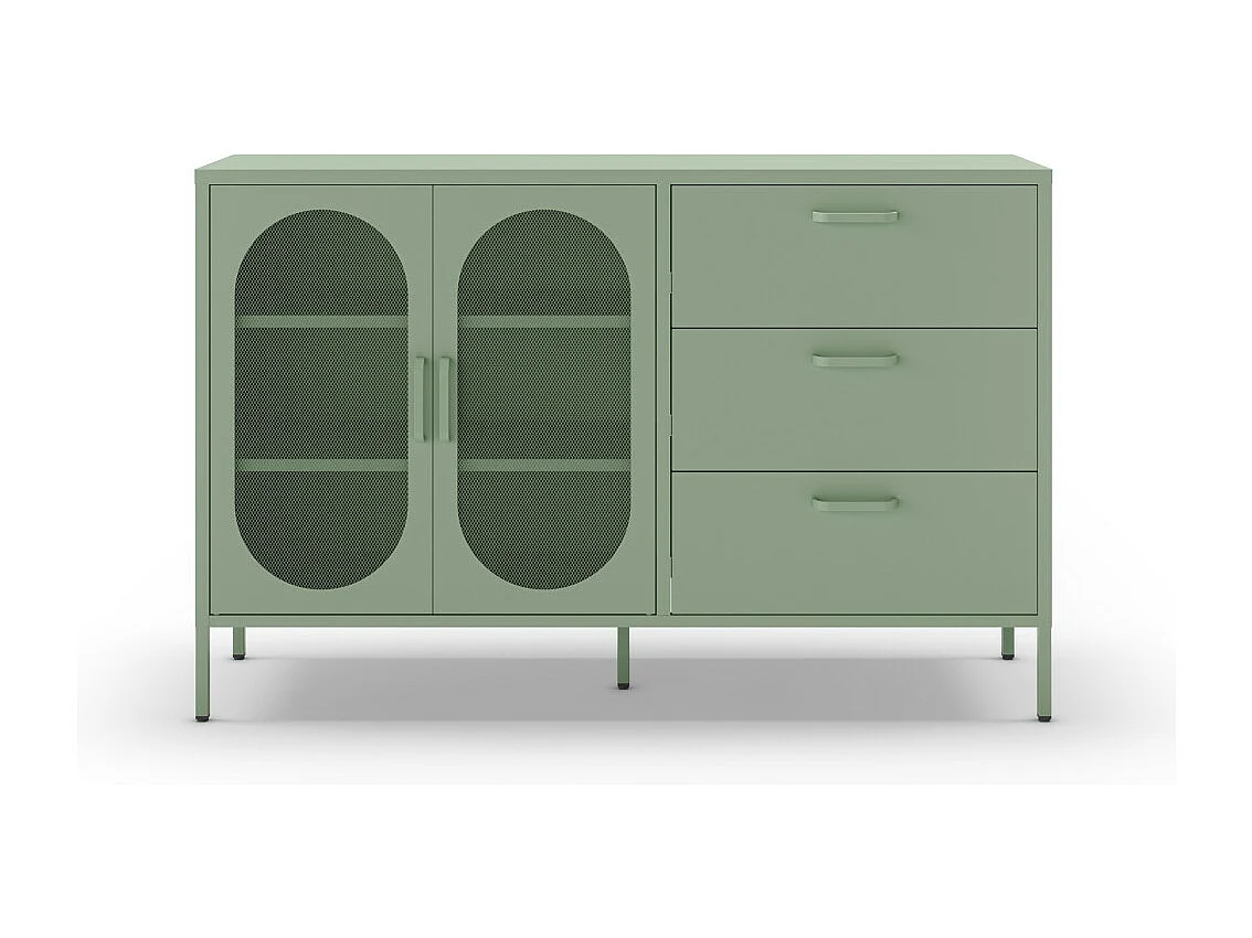 Dressoir Diora - 140x40x90cm - Groen