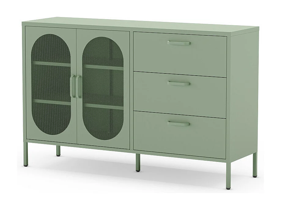 Dressoir Diora - 140x40x90cm - Groen