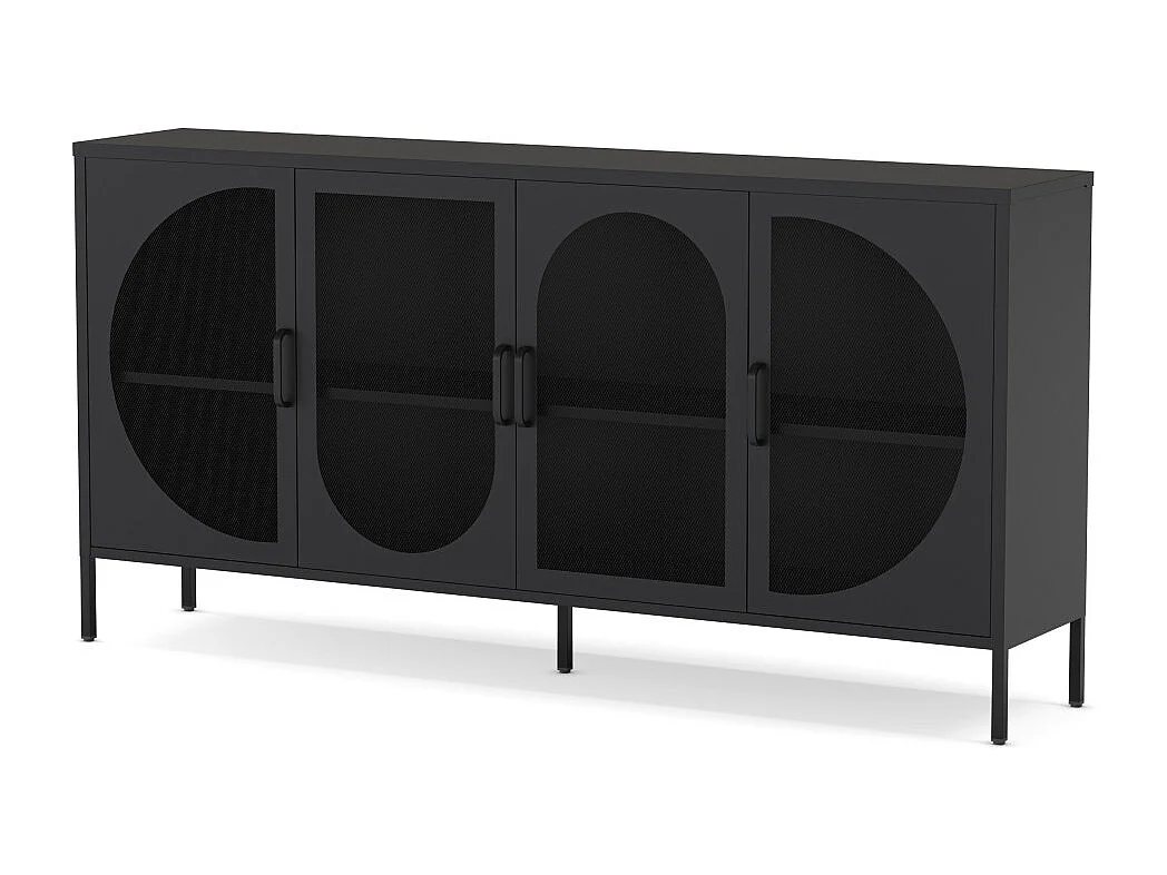 Dressoir Tayra - 160x40x90cm - Zwart