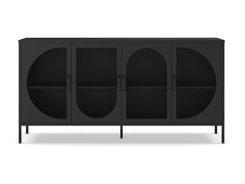 Dressoir Tayra - 160x40x90cm - Zwart