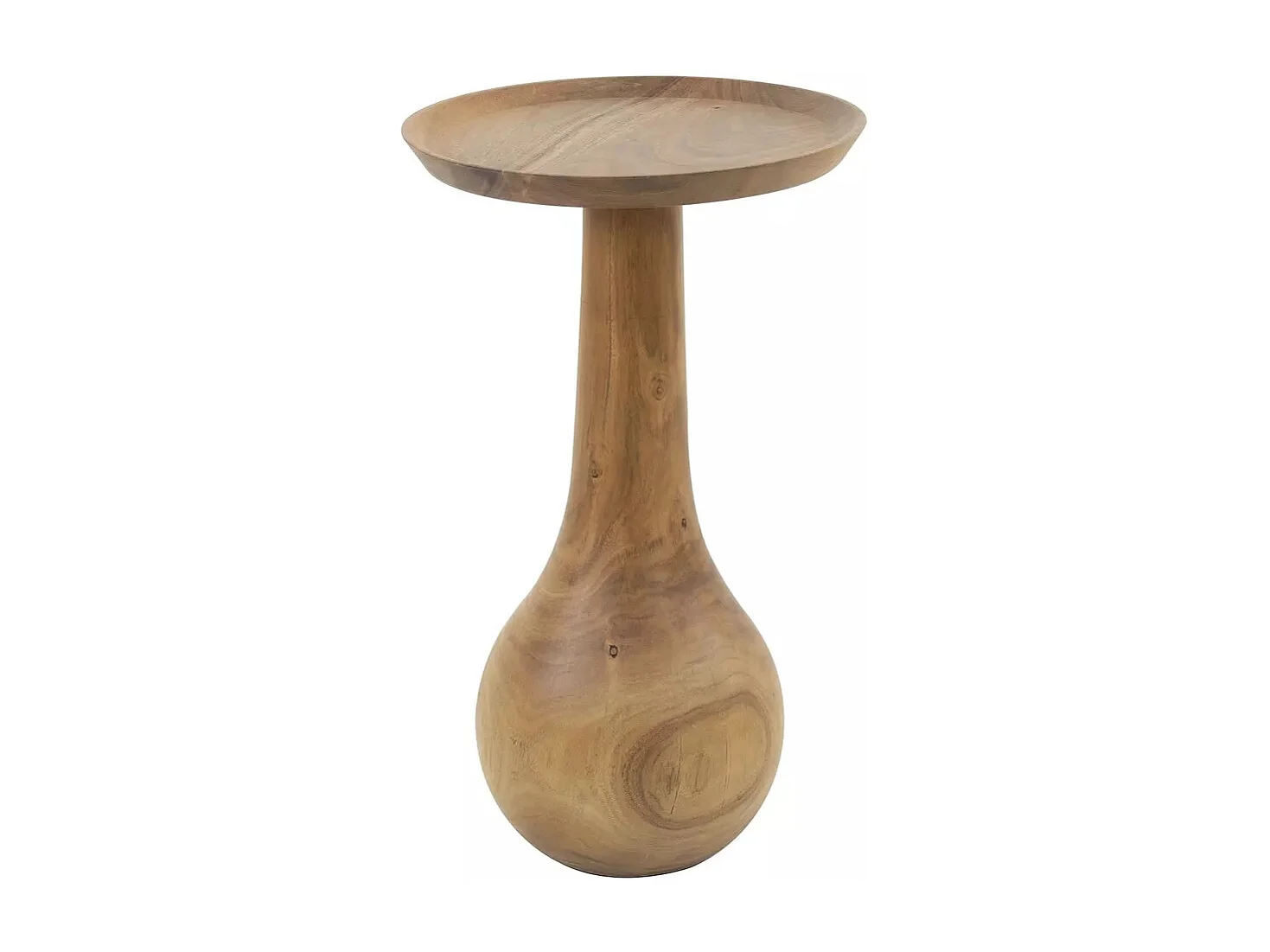 PANAMA - Table d'appoint ronde en acacia marron