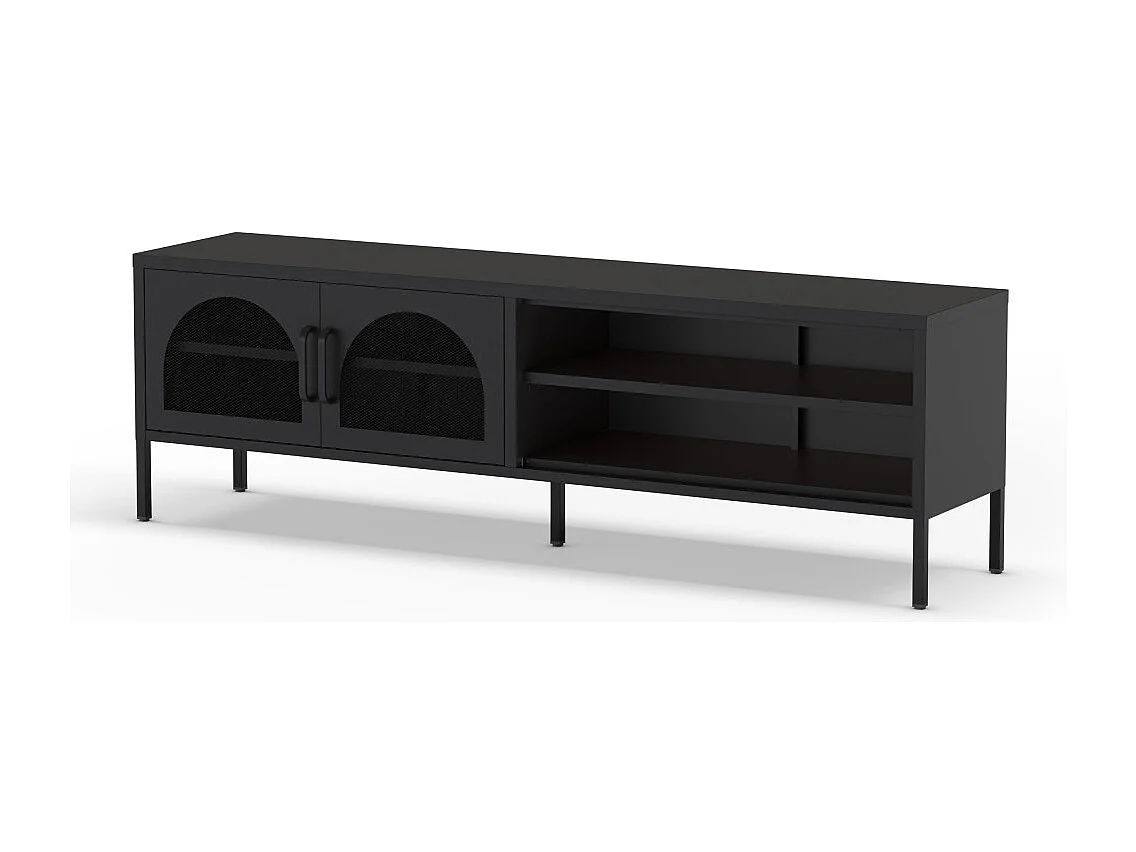 Tv-meubel Diora - 160x35x50cm - Zwart