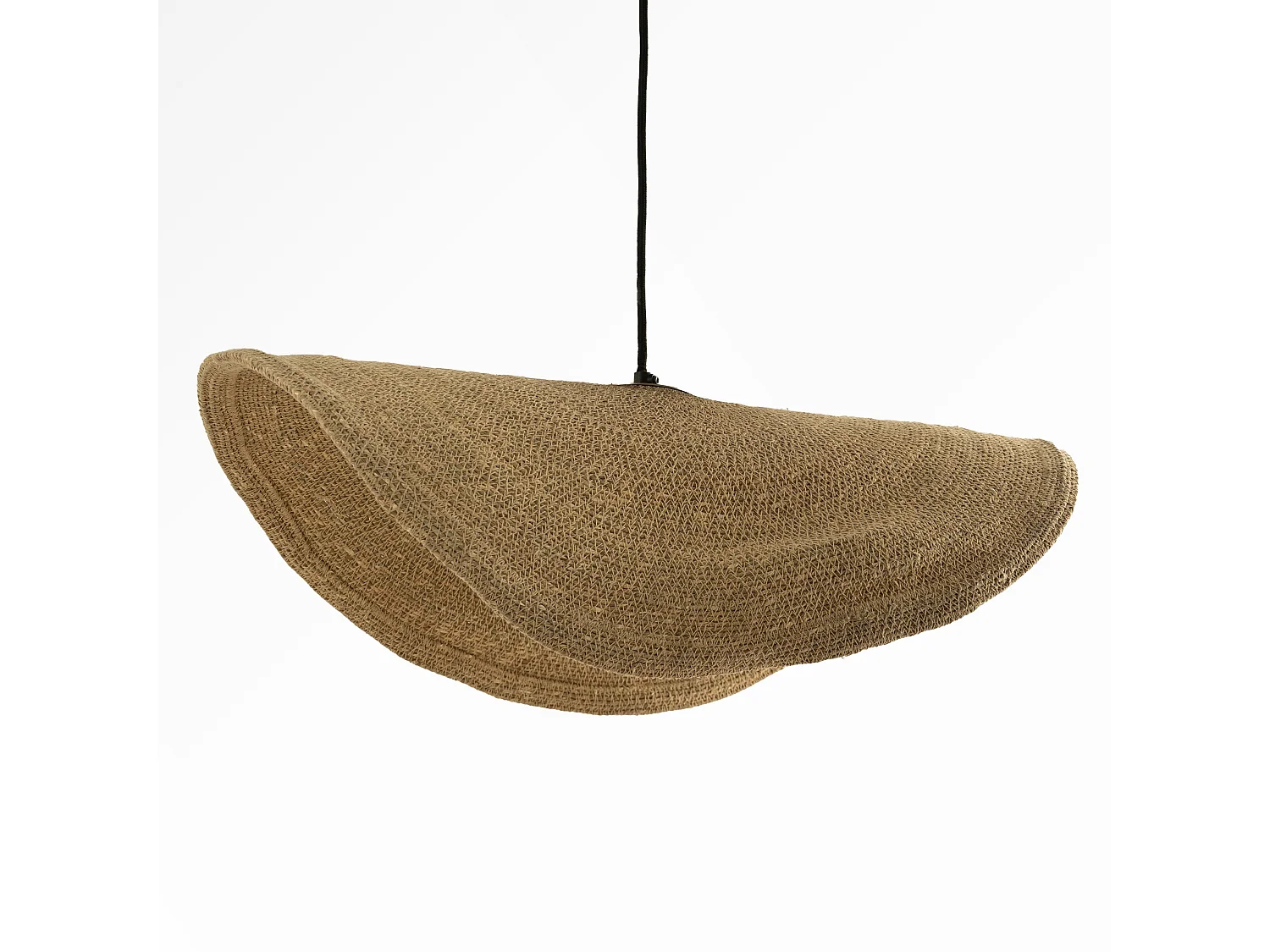 Sospensione in materiale naturale e metallo D91 cm - Maho