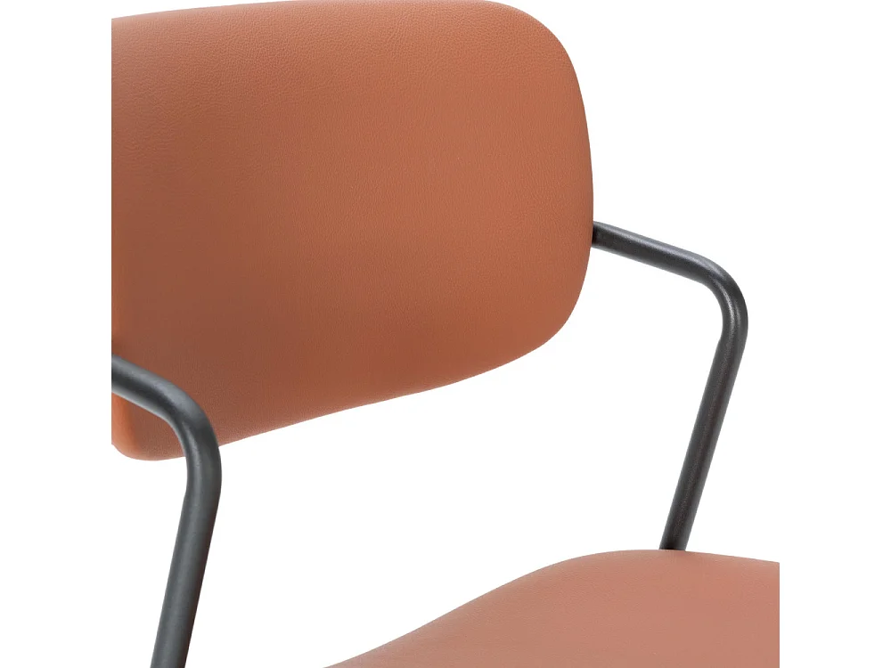 Barkruk Maika - 44x51x66cm - Rood - Set van 2