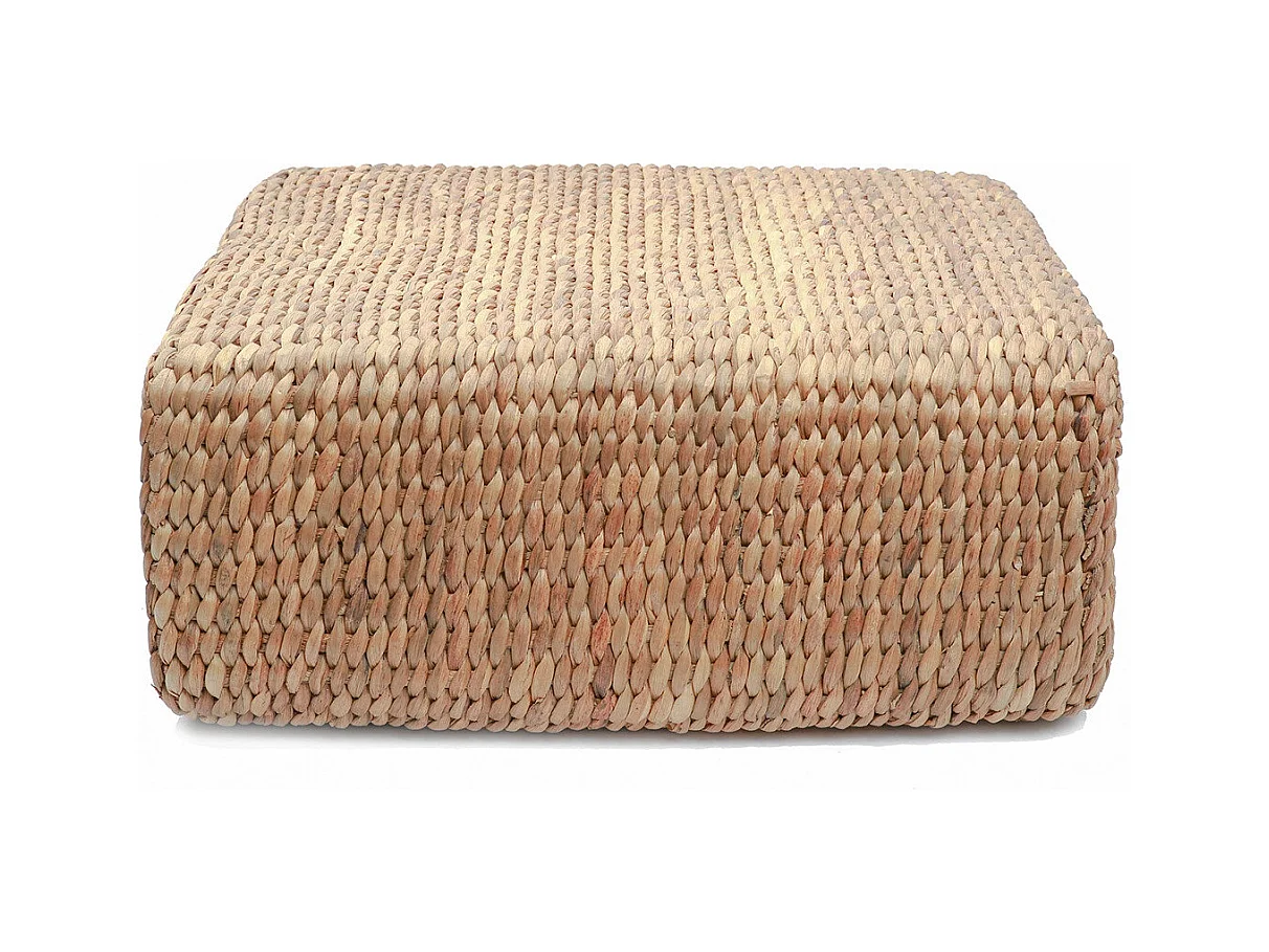 Le Pouf Carré Jacinthe - Naturel - M