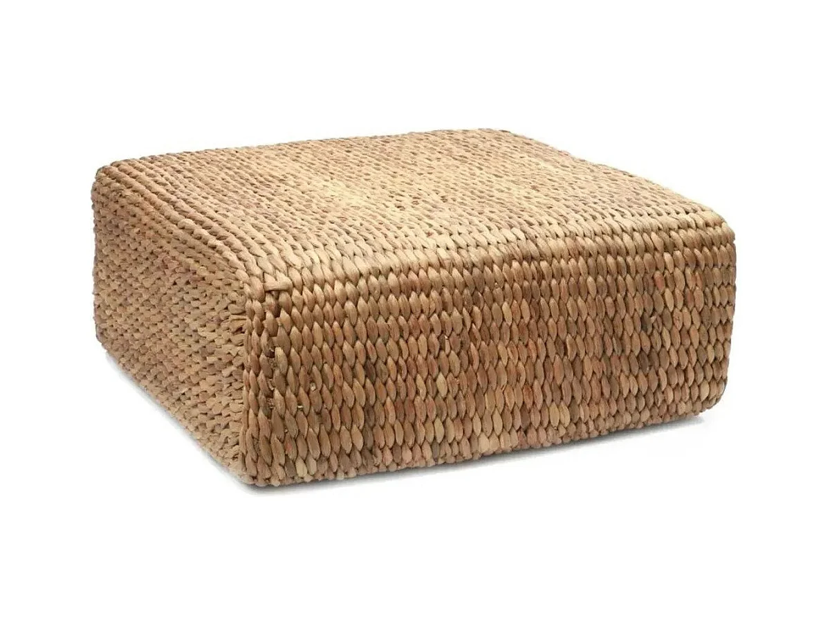 Le Pouf Carré Jacinthe - Naturel - M