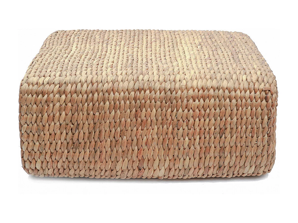 Le Pouf Carré Jacinthe - Naturel - M