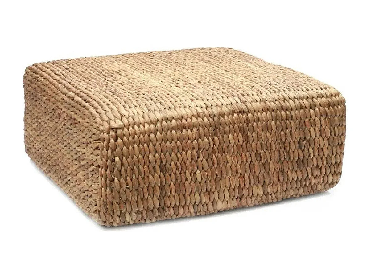 Der Hyazinthen Pouf Quadratisch - Natur - M
