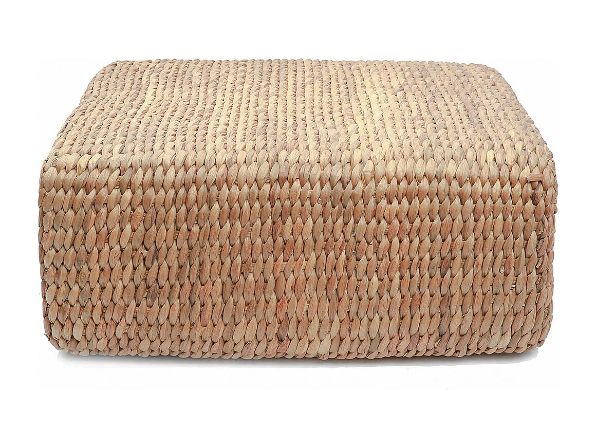 Der Hyazinthen Pouf Quadratisch - Natur - M