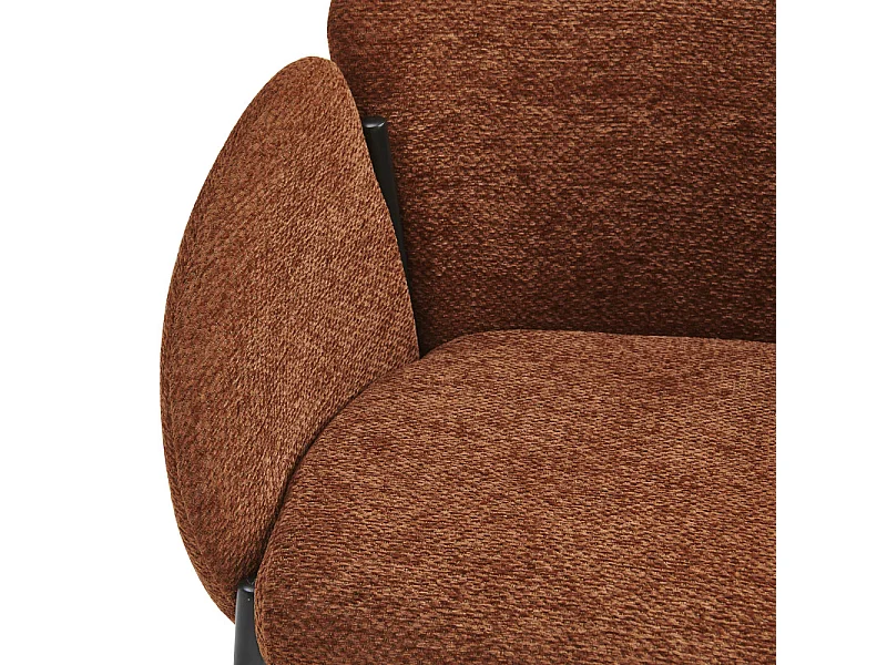 CANDICE-Chaise en tissu Luxury Terracotta (x2)