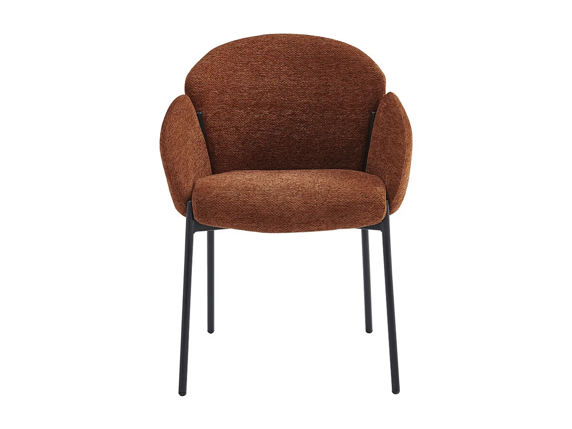 CANDICE-Chaise en tissu Luxury Terracotta (x2)