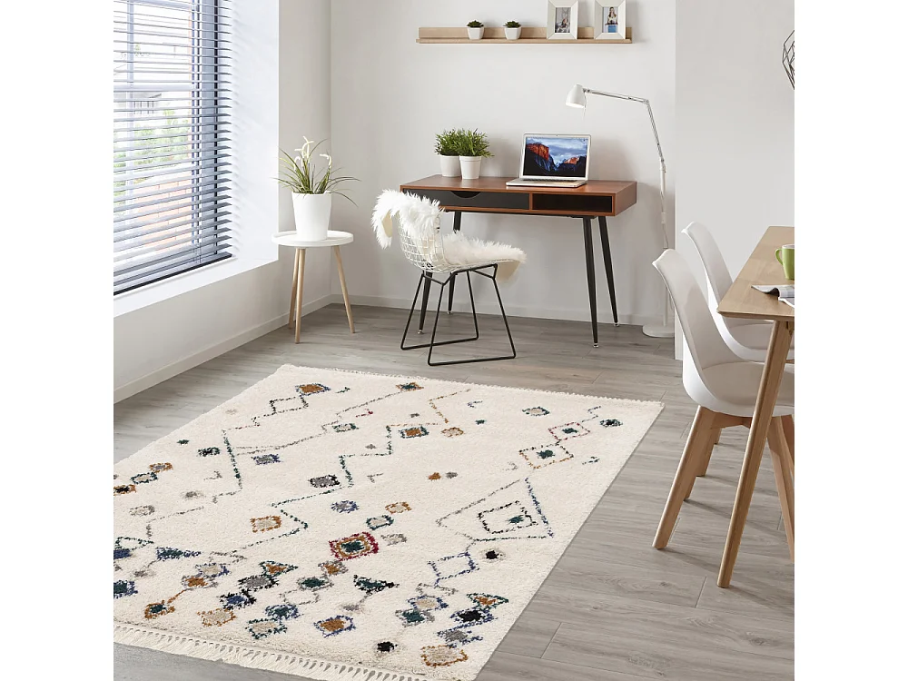 Geral - Tapis d'inspiration berbère -  Multicolore - 200x290cm