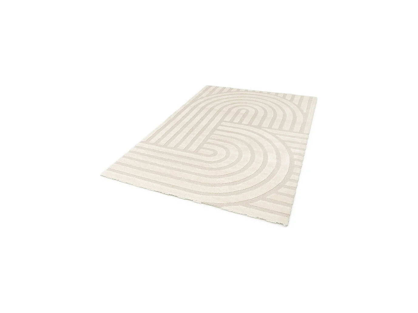 Tarna - Tapis contemporain à motif géométrique -  Écru - 200x290cm
