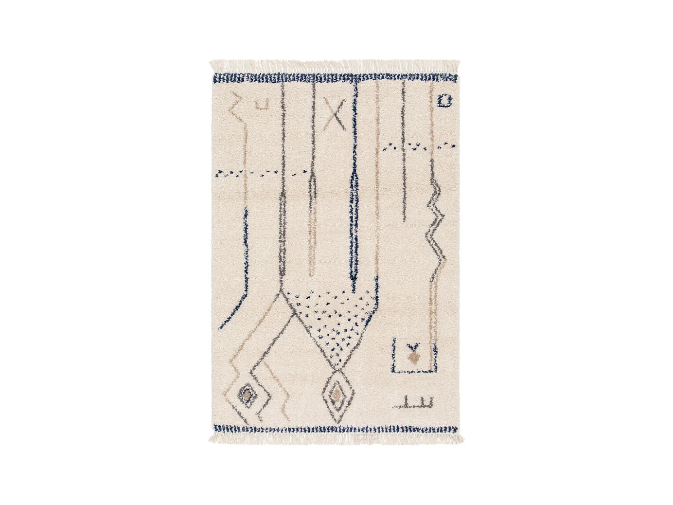 Runa - Tapis d'inspiration berbère -  Multicolore - 160x230cm