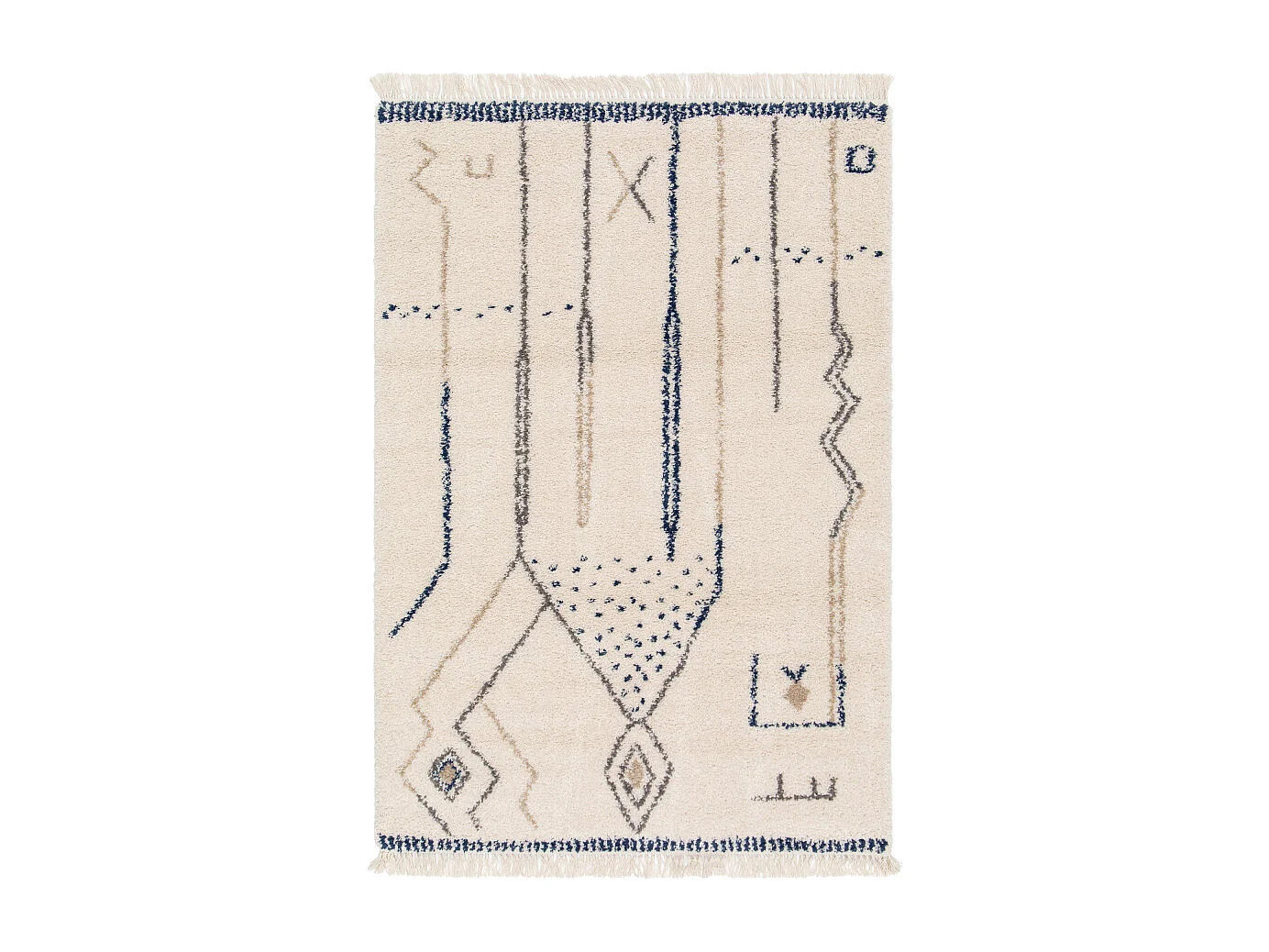 Runa - Tapis d'inspiration berbère -  Multicolore - 160x230cm