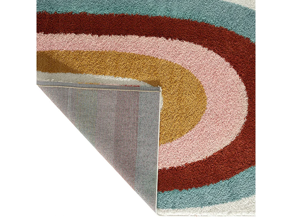 Tutti - Tapis à motif arc-en-ciel -  Multicolore - 120x160cm