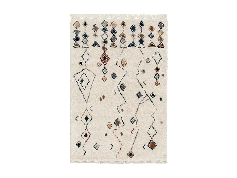Geral - Tapis d'inspiration berbère -  Multicolore - 120x170cm