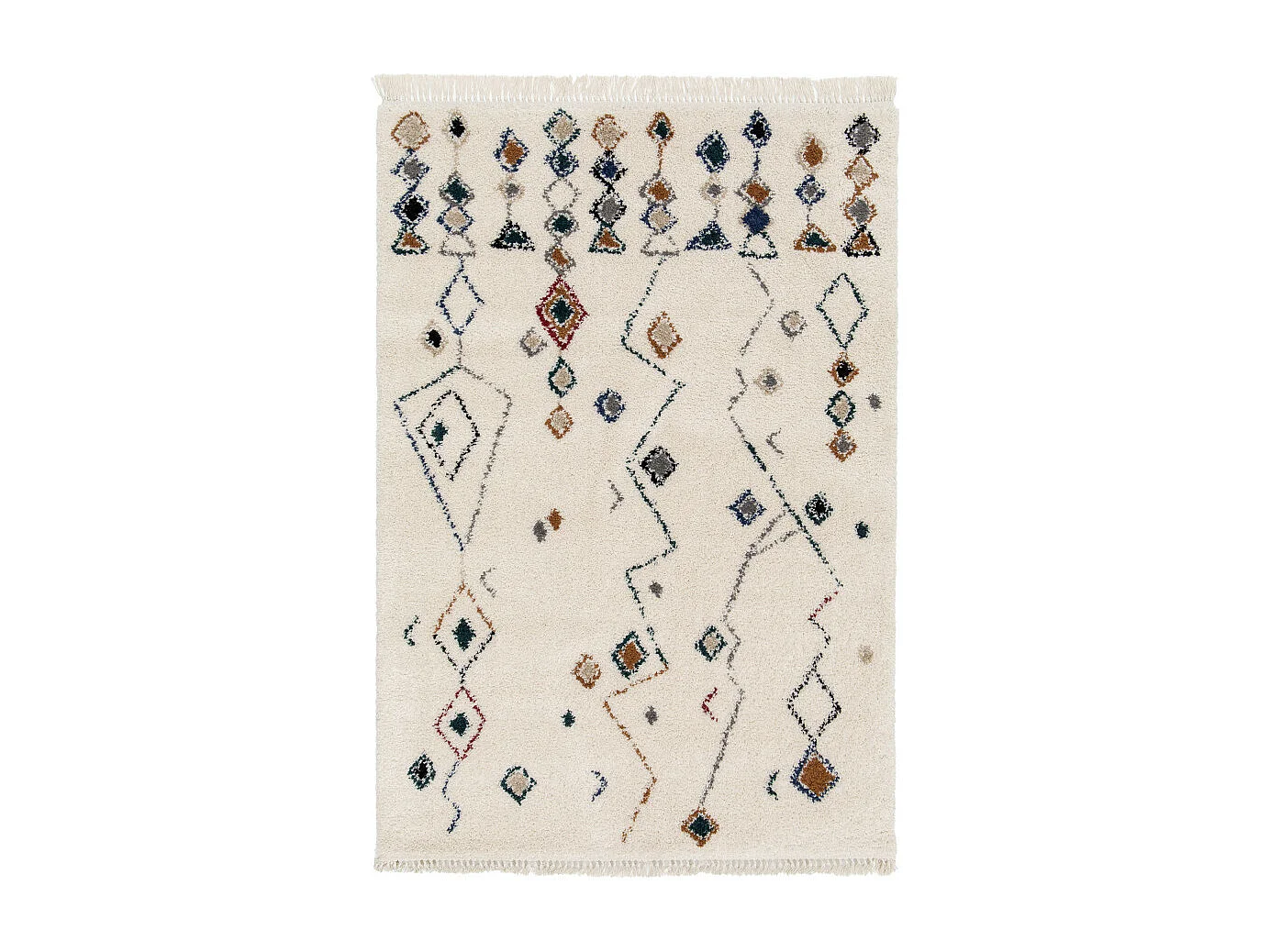 Geral - Tapis d'inspiration berbère -  Multicolore - 120x170cm