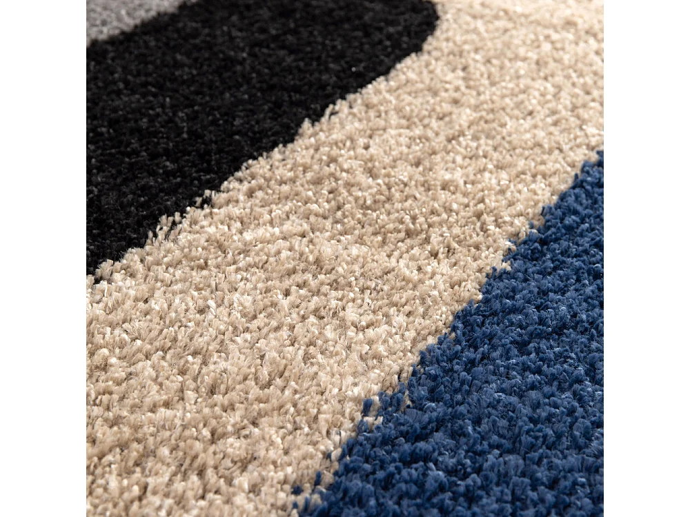 Rilma - Tapis contemporain à motif géométrique - Multicolore - 120x170cm