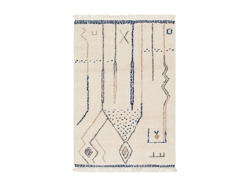 Runa - Tapis d'inspiration berbère -  Multicolore - 200x290cm