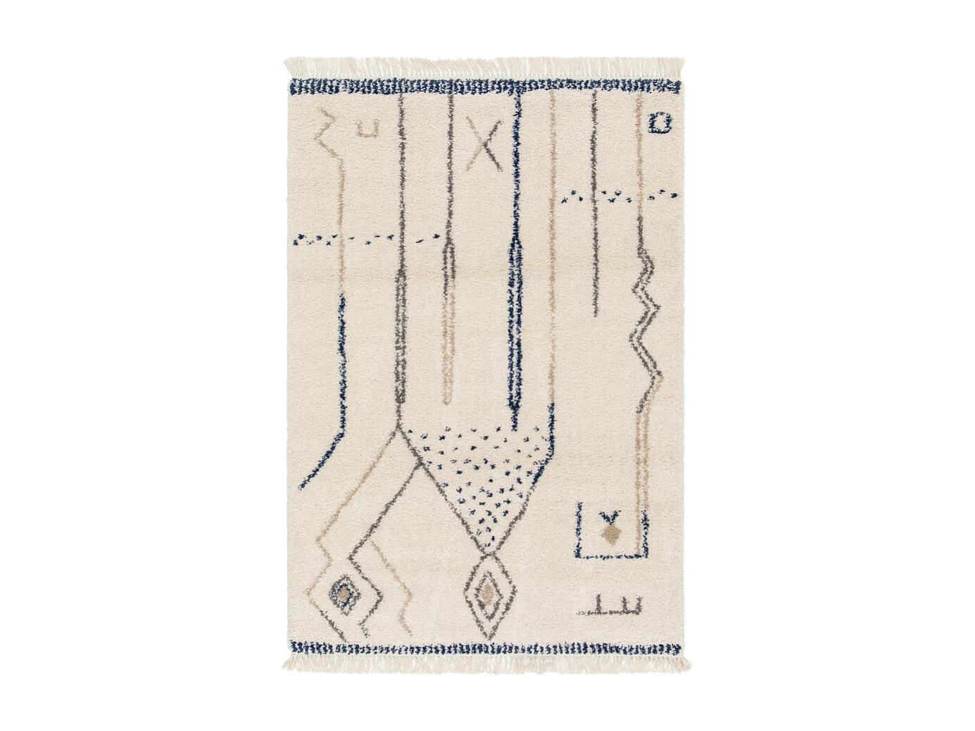 Runa - Tapis d'inspiration berbère -  Multicolore - 200x290cm