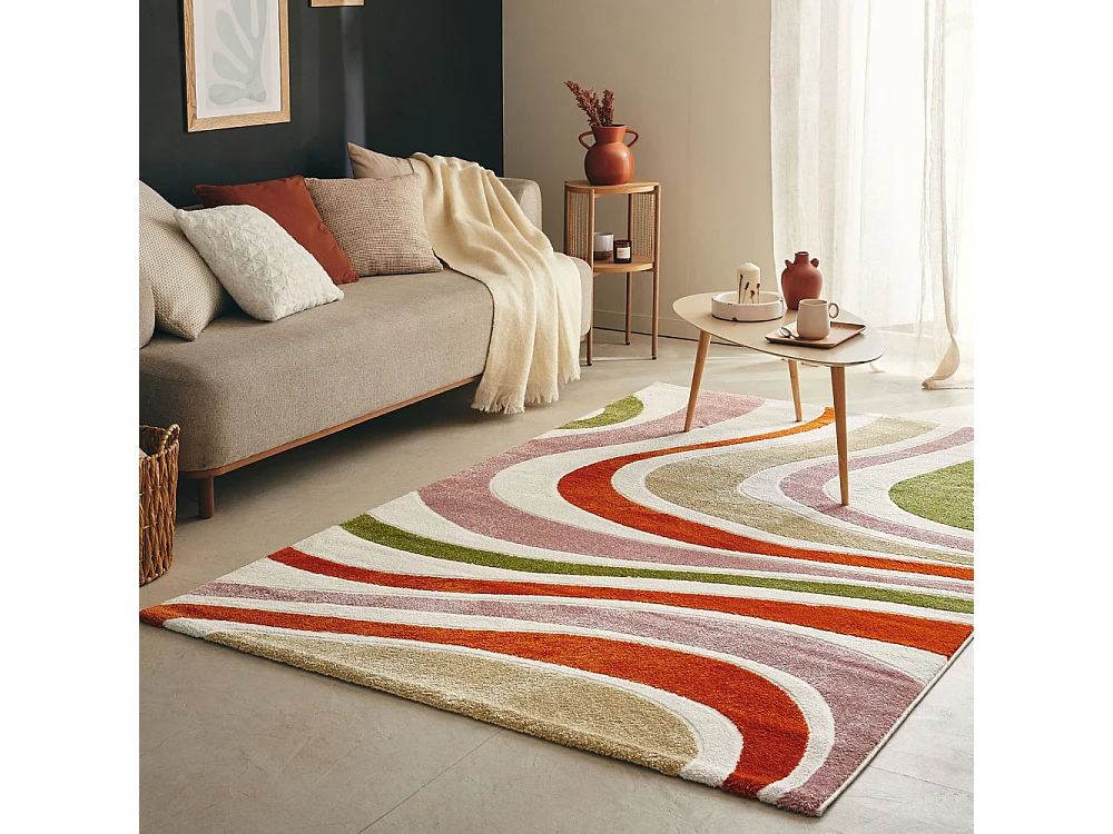 Pixel - Tapis contemporain -  Multicolore - 200x290cm