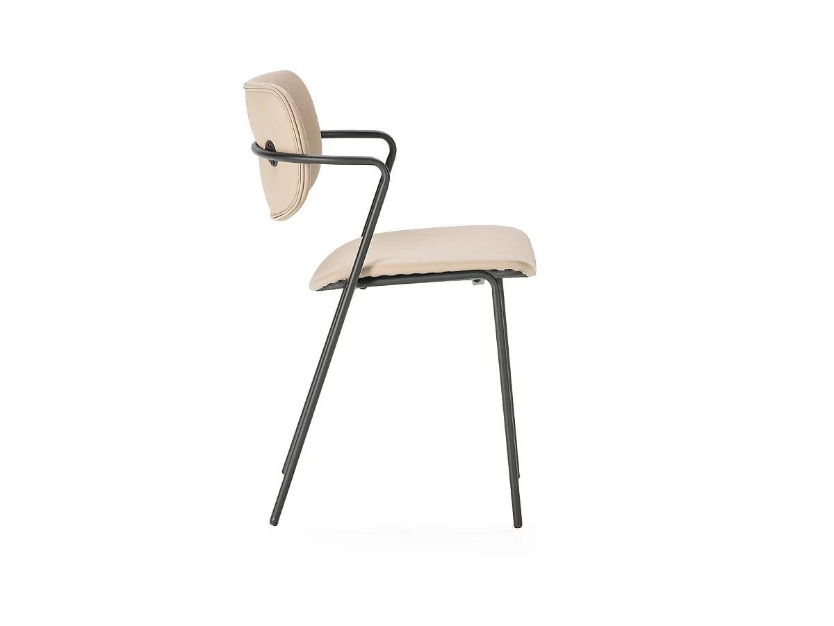 Lote de 2 sillas con patas de metal negro L49 cm - MAIKA