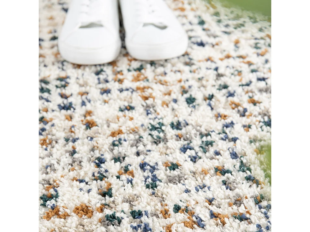 Loren - Tapis damiers -  Multicolore - 200x290cm