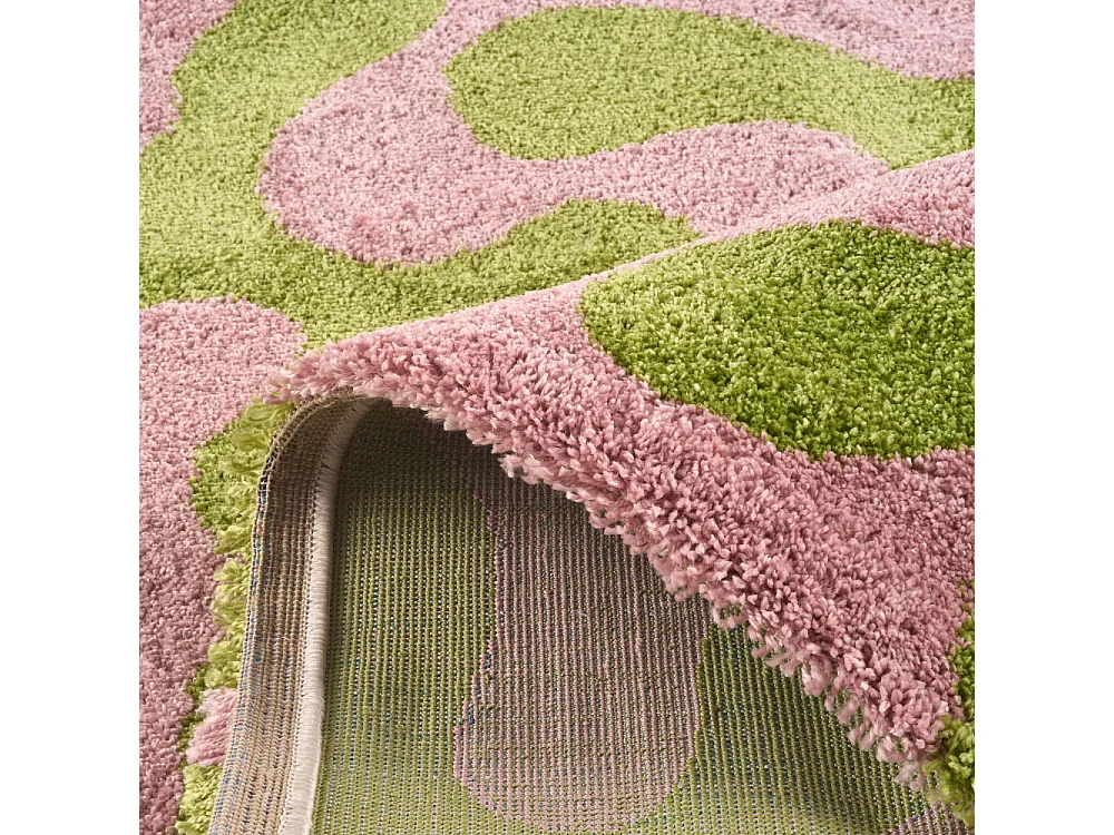 Vibe - Tapis vintage à motif abstrait -  Vert - 120x160cm